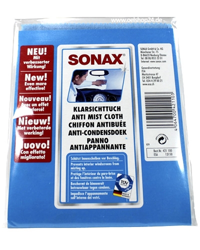 Chiffon anti-buée microfibre Sonax